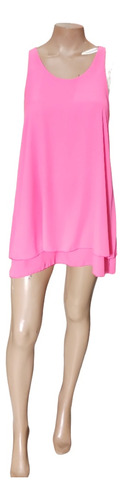 Vestido Fucsia Corto Mujer 