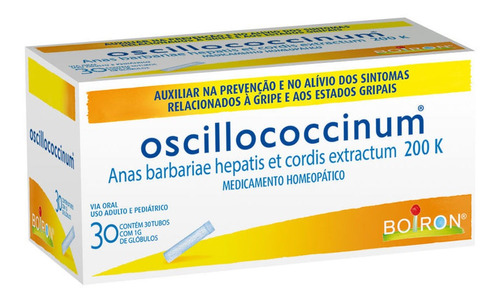 Oscillococcinum 200k - 30 Tubos Com 1g De Glóbulos