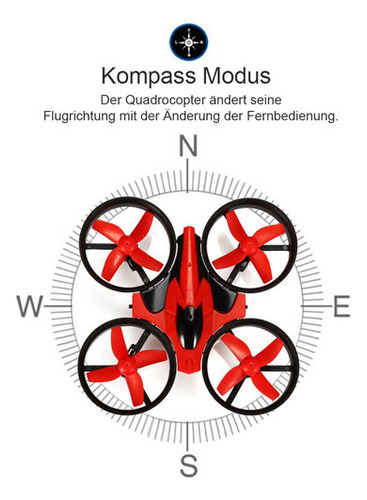 Eachine E010 Mini Rc Quadcopter Rtf 2.4g 4ch Eje 6 Modo Sin
