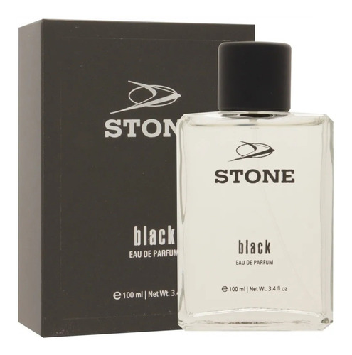 Perfume Hombre Stone Black Eau De Parfum X100 Ml Volumen 