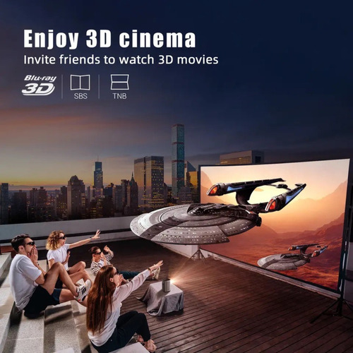 Projetor Byintek P70 3d Smart Android Bateria Wifi Mini 4k