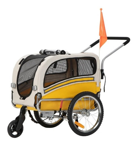 Imagen 2 de 10 de Cochecito-remolque Para Llevar Mascotas En Bici Hasta 30kg
