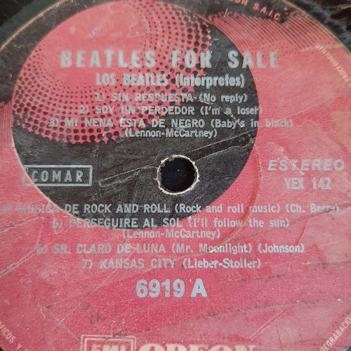 Sin Tapa Disco Los Beatles Beatles For Sale Ww Bi0