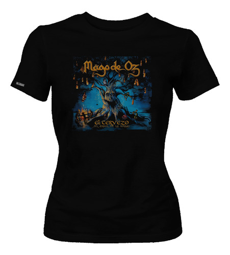 Camiseta Dama Mujer Mago De Oz Banda Rock Metal Dbo2