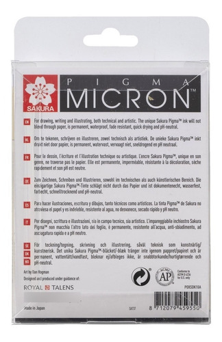 Imagen 2 de 4 de Sakura Pigma Micron Set 10 Fineliner