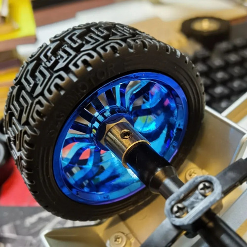 Llanta Todo Terreno P Cople Hex Robotica Electronica Arduino