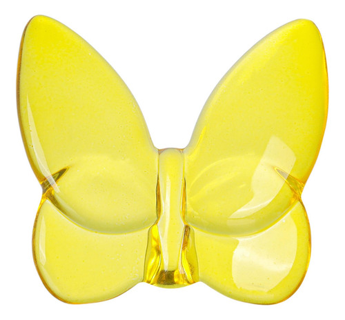 Estatuilla De Mariposa De Cristal, Figura Pequeño Amarillo