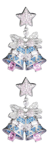 Pendientes De Campana De Navidad Para Club Regalos De Plata