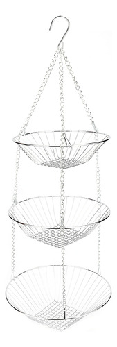 Cesta De Frutas De Acero Inoxidable Para Colgar Verduras De