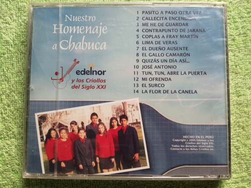 Eam Cd Los Criollos Del Siglo Xxi Homenaje A Chabuca Granda