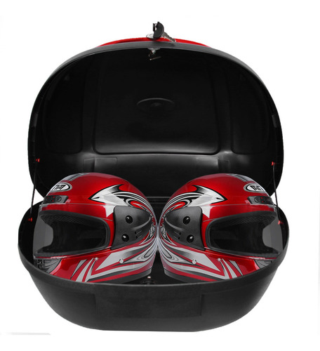 Caja Motocicleta Top Case Maletero 53 Litros 2 Cascos