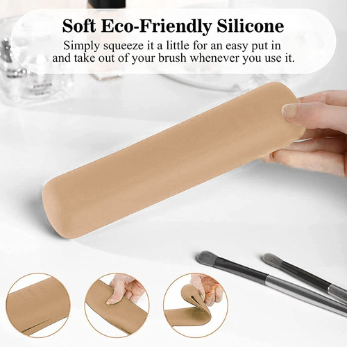 Bolsa De Silicona Para Brochas De Maquillaje (LG) Para Viaje