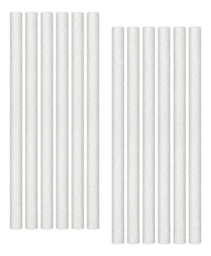 2 X 12 Piezas De 10 Pulgadas De Fibra De Vidrio Redonda De