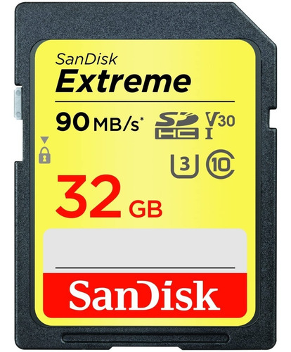 Tarjeta de memoria SanDisk SDSDXVE-032G-GNCIN  Extreme 32GB