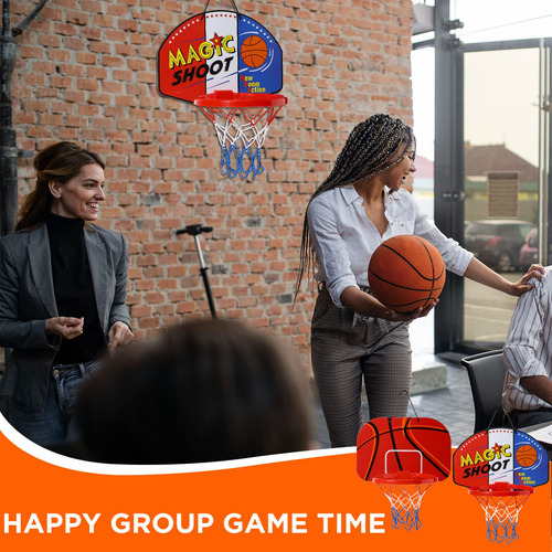 Mini Canasta De Baloncesto Sosation, 2 Unidades Con 4 Pelota