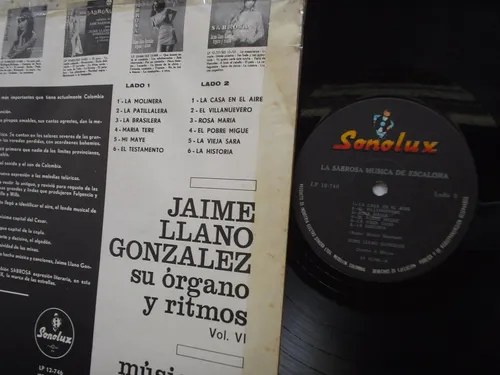 Jaime Llano Gonzalez Sabrosa Music Rafael Escalona Lp Vinilo (Usado)