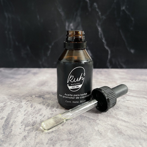 Aceite Estimulante Crecimiento De Barba Ruh Natural X2 Uni