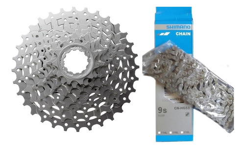 Cassete Shimano Alivio Hg400 9v 11-34 + Corrente Hg53