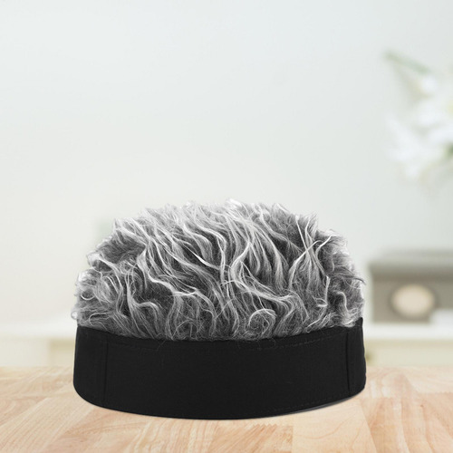 Visera Con Pelo Para Hombre Sombrero Con Peluca De Pelo Con