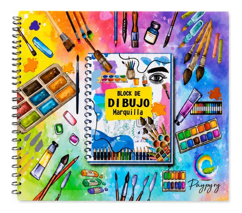 Block De Papel Marquilla Para Dibujo Con 50 Hojas Mp Block Cuaderno De Dibujo Técnico Profesional