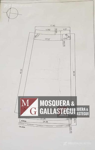 Mosquera Y Gallastegui - Venta Lote Interno 830 M2 En San Isidro Labrador, Villanueva