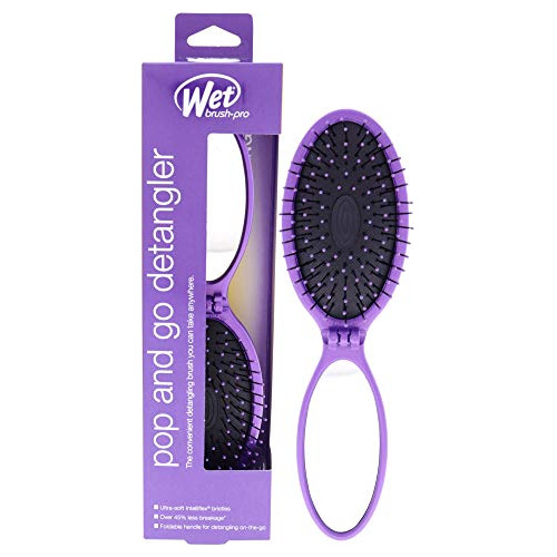 Brocha Desenredante Wet Brush Pro Pop And Go, Color Morado,