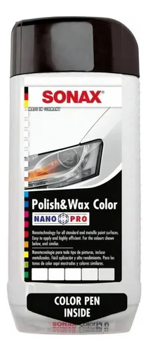 Sonax Polish & Wax Color Blanco Cera Abrillantador 500 Ml
