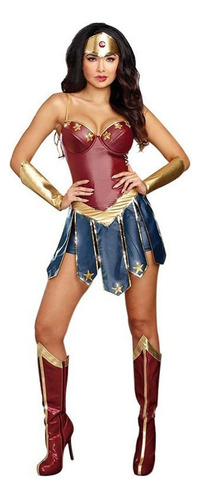 Disfraz De Mujer Maravilla Halloween Cosplay