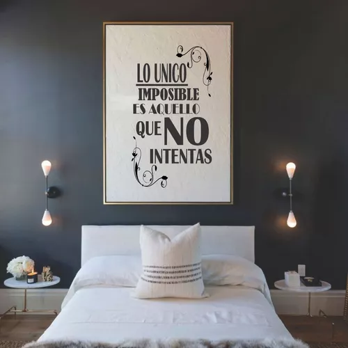 Vinilo Frase Aunque La Vida.. Decoracion Pared 1m.x60cm