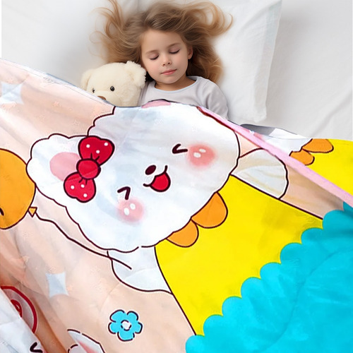 Edredón De Verano De Dibujos Animados Para Niños 110*140cm Oso Globo Animal Print