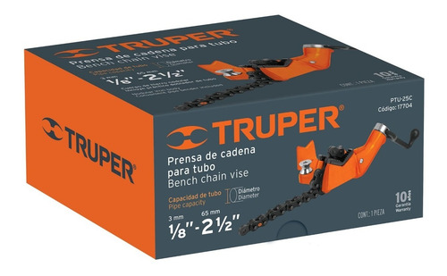 Imagen 5 de 7 de Prensa Cadena Para Tubo 2.5 Truper 17704 Envio Gratis