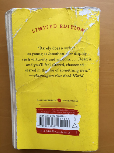 Livro Everything Is Illuminated Jonathan Safran Foer (Usado)