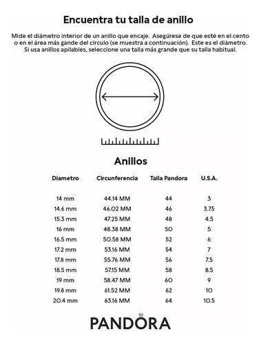 Anillo Pandora Recubrimiento Oro Rosa Corazón Brillante Rosa 8