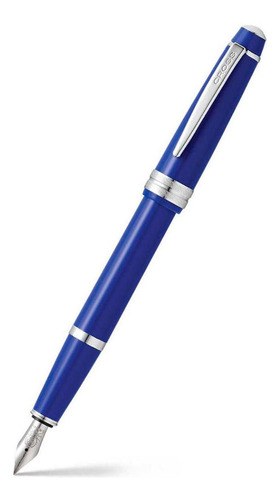 Pluma Estilográfica Bailey Light Resina Azul Pulida, Cross