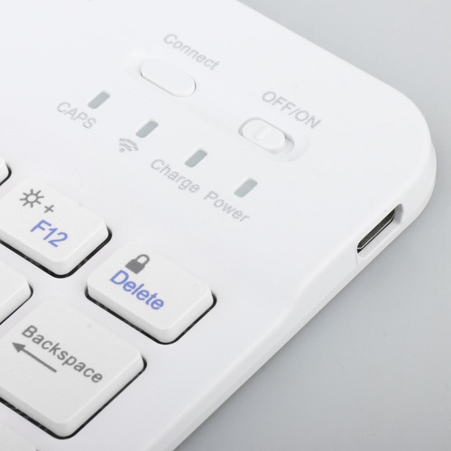 Teclado Bluetooth Profesional Coreano Del Ordenador Blanco