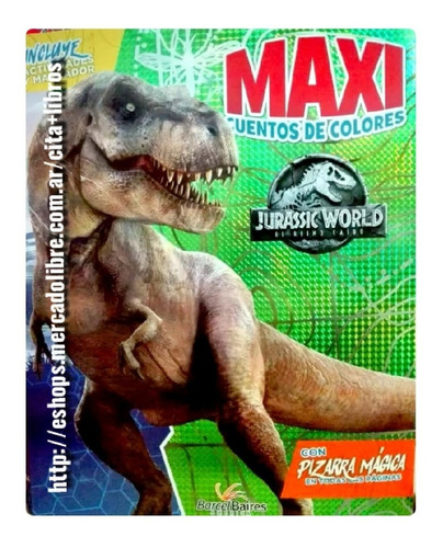 Libro Maxi Cuentos De Colores Dinosaurios Jurassic World