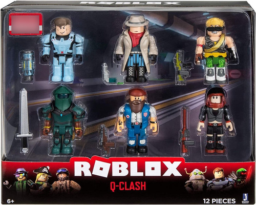 Paquete De Seis Figuras De Roblox Qclash Con Extra Virtual