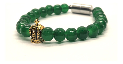 Pulsera Verde Corona Dorada - Pulse