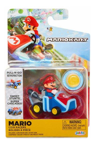 Mario Kart - Coin Racers - Auto A Fricción - Jakks Pacific