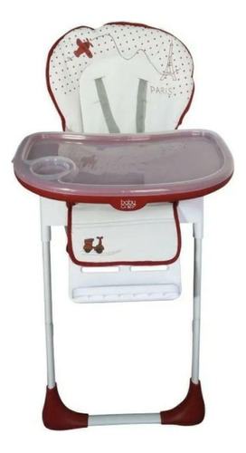 Silla De Comer Rojo Y Blanco Baby One Cta Color Blanco Con Rojo