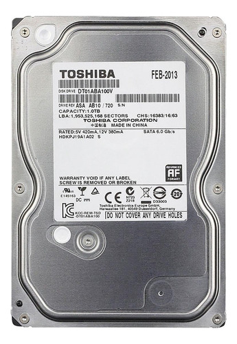 Disco Duro Interno Toshiba Dt01-v Dt01aba100v 1tb