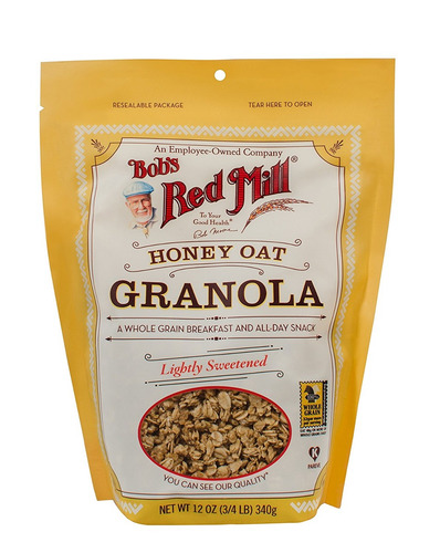 De Bob Molino Rojo Miel Avena Granola, De 12 Onzas (paquete