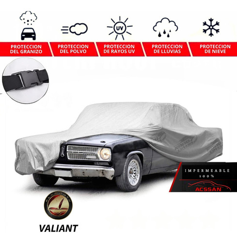 Cubierta Cubreauto Eua Con Broche Plymouth Valiant 1965