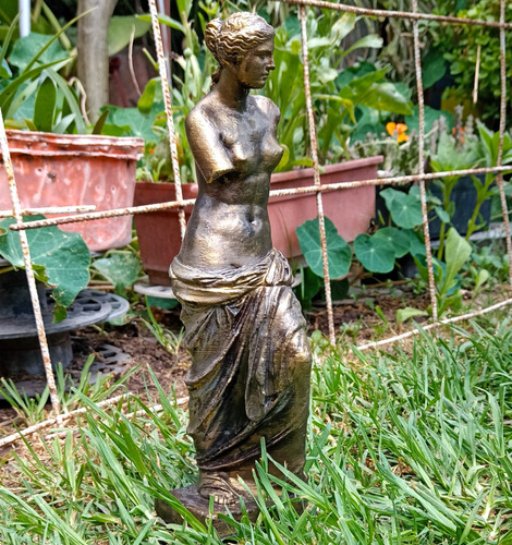 Estatua Venus De Milo Simil Bronce Clásica Romana Busto 3d