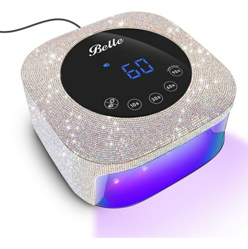 Lámpara Led Uv Para Uñas Belle, 54w Con Pantalla Lcd, Sensor