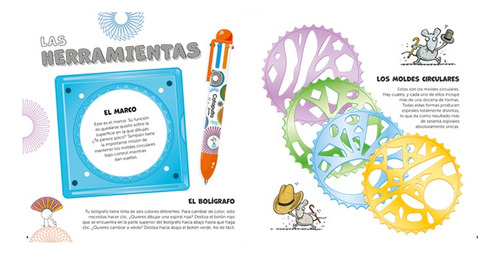 Espirales De Colores Libro Moldes Marco Y Boligrafo 8 Años