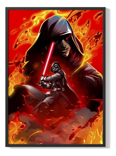 comprar Cuadro Poster 20x30 Star Wars Darth Vader Palpatine