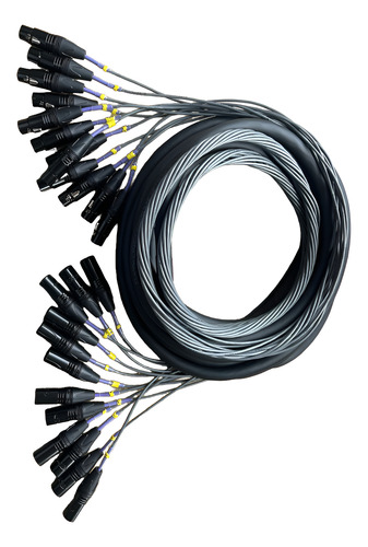 Multicabo Xlr Macho/fêmea Datalink Multi Via 12 Vias