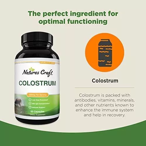 Colostrum Capsulas de Calostro Bovino. Aumenta las defensas y