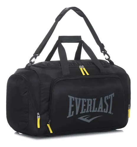 Bolso Deportivo Everlast Urbano De Viaje Gimnasio Grande Portabotines 16337 Color Negro